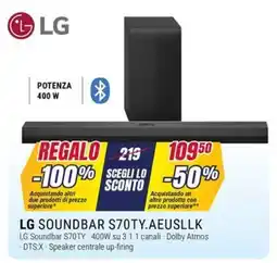 Trony LG SOUNDBAR S70TY.AEUSLLK offerta