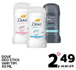 Extra Supermercati Dove deo stick offerta