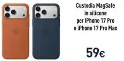 Unieuro Custodia MagSafe in silicone per iPhone 17 Pro e iPhone 17 Pro Max offerta