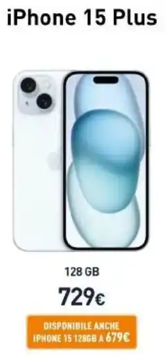 Unieuro iPhone 15 Plus 128 GB offerta
