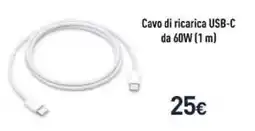 Unieuro Cavo di ricarica USB-C da 60W (1 m) offerta