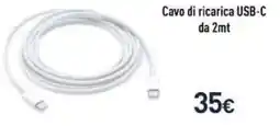 Unieuro Cavo di ricarica USB-C da 2mt offerta