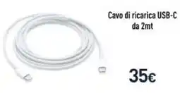 Unieuro Cavo di ricarica USB-C da 2mt offerta