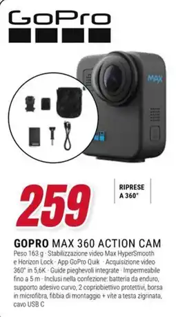 Trony GOPRO MAX 360 ACTION CAM offerta