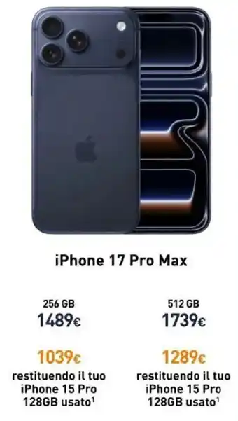 IPhone 17 Pro Max 256 GB