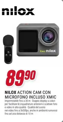 Trony NILOX ACTION CAM CON MICROFONO INCLUSO XMIC offerta