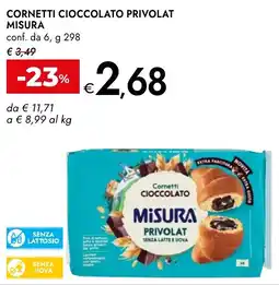 Bennet Cornetti cioccolato privolat MISURA offerta