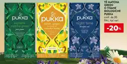 Bennet Tè matcha green o tisane biologiche PUKKA offerta