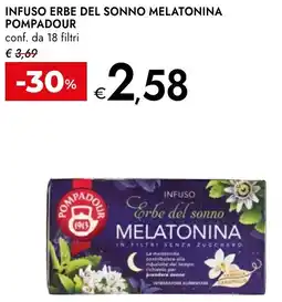 Bennet Infuso erbe del sonno melatonina POMPADOUR offerta