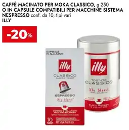 Bennet Caffè macinato per moka classico o in capsule compatibili per macchine sistema nespresso ILLY offerta