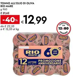 Bennet Tonno all'olio di oliva RIO MARE offerta