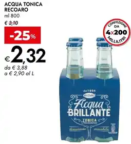 Bennet Acqua tonica RECOARO offerta