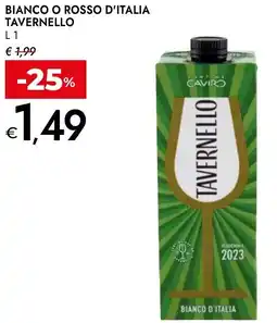 Bennet Bianco o rosso d'italia TAVERNELLO offerta