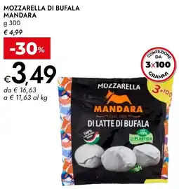 Bennet Mozzarella di bufala MANDARA offerta