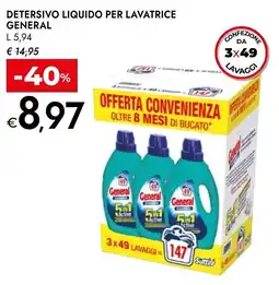 Bennet Detersivo liquido per lavatrice GENERAL offerta