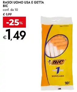 Bennet Rasoi uomo usa e getta BIC offerta