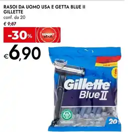 Bennet Rasoi da uomo usa e getta blue ll GILLETTE offerta