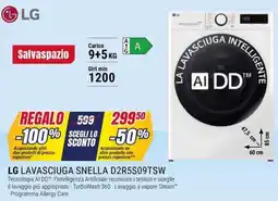 Trony LG LAVASCIUGA SNELLA D2R5S09TSW offerta