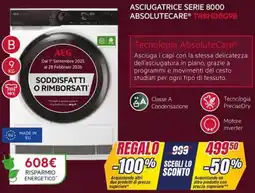 Trony ASCIUGATRICE SERIE 8000 ABSOLUTECARE TR8HDBG9B offerta