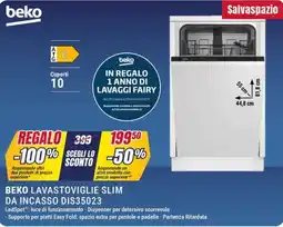 Trony BEKO LAVASTOVIGLIE SLIM DA INCASSO DIS35023 offerta