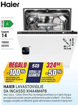 Trony HAIER LAVASTOVIGLIE DA INCASSO XI4A4M4PB offerta
