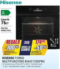 Trony HISENSE FORNO MULTIFUNZIONE BI64213SEPBG offerta