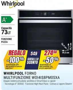 Trony WHIRLPOOL FORNO MULTIFUNZIONE WOI41S8PMOSXA offerta