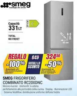 Trony SMEG FRIGORIFERO COMBINATO RC20XDNC offerta