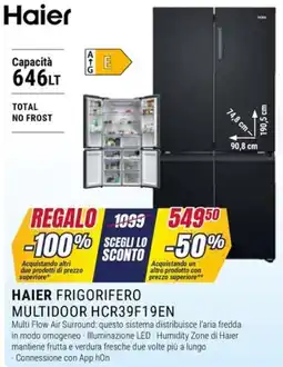 Trony HAIER FRIGORIFERO MULTIDOOR HCR39F19EN offerta