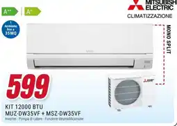 Trony MITSUBISHI ELECTRIC KIT 12000 BTU MUZ-DW35VF+ MSZ-DW35VF offerta