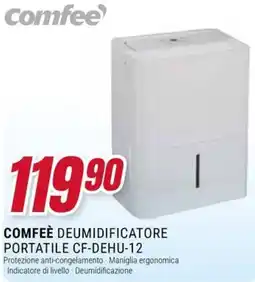 Trony COMFEÈ DEUMIDIFICATORE PORTATILE CF-DEHU-12 offerta