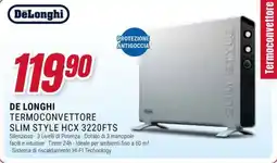 Trony DE LONGHI TERMOCONVETTORE SLIM STYLE HCX 3220FTS offerta