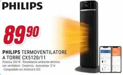 Trony PHILIPS TERMOVENTILATORE A TORRE CX5120/11 offerta