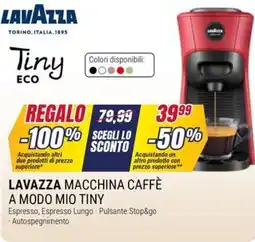 Trony LAVAZZA MACCHINA CAFFÈ A MODO MIO TINY offerta