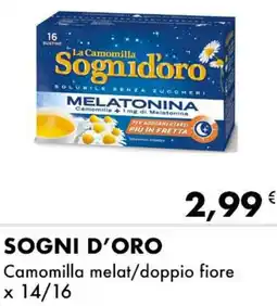 Iper Tosano SOGNI D'ORO Camomilla melat/doppio fiore offerta