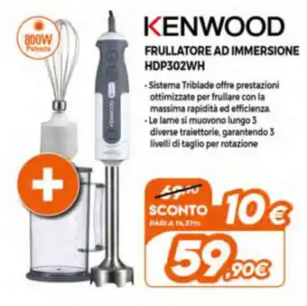 Expert Kenwood Frullatore Ad Immersione HDP302WH offerta
