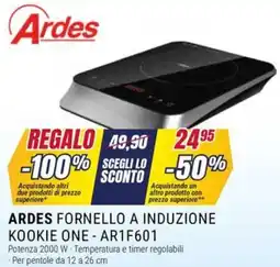 Trony ARDES FORNELLO A INDUZIONE KOOKIE ONE - AR1F601 offerta