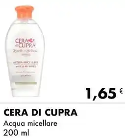 Iper Tosano CERA DI CUPRA Acqua micellare offerta