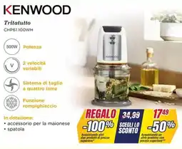 Trony KENWOOD Tritatutto CHP61.100WH offerta