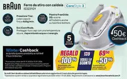 Trony BRAUN Ferro da stiro con caldaia IS3231GY offerta