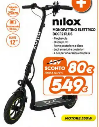 Expert Nilox Monopattino Elettrico DOC 12 Plus offerta