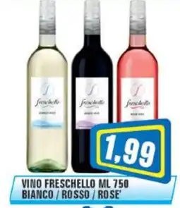 Punto Vigas Vino freschello bianco/rosso/rose' offerta