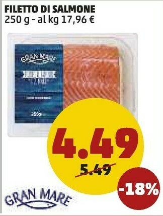 PENNY Filetto di salmone 250 g offerta