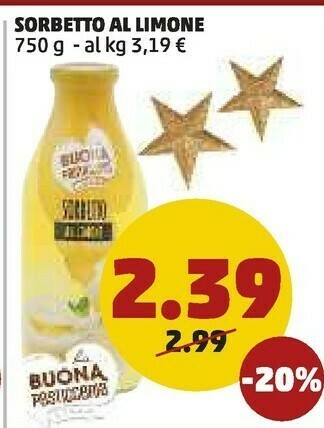 PENNY Sorbetto al limone offerta