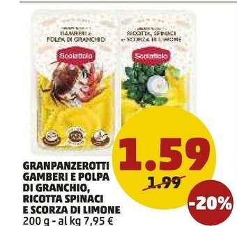 PENNY Granpanzerotti gamberi e polpa di granchio offerta