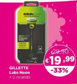 Acqua & Sapone GILLETTE Labs Neon offerta