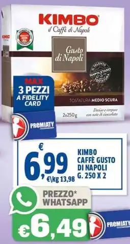 Sigma Kimbo caffè gusto di napoli offerta