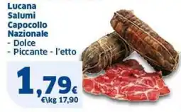 Sigma Lucana Salumi Capocollo Nazionale, Dolce e Piccante offerta