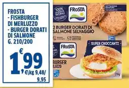 Sigma Frosta fishburger di merluzzo e burger dorati salmone offerta