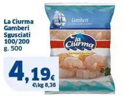 Sigma La Ciurma Gamberi Sgusciati 100/200 offerta